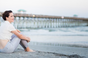 high school senior portraits at folly beach sc by charleston senior portrait photographers king street studios